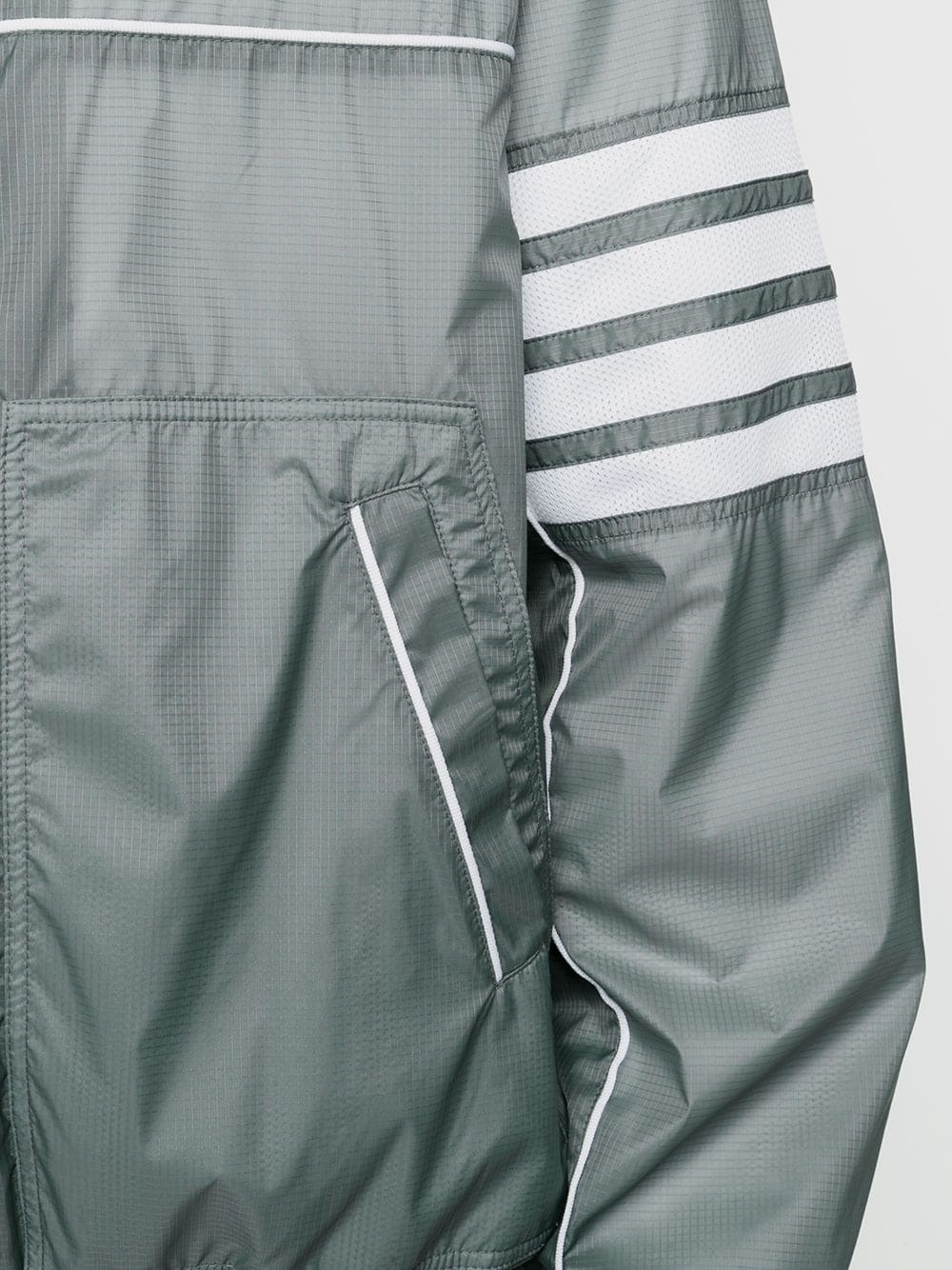 4-Bar ripstop zip-up jacket - 5