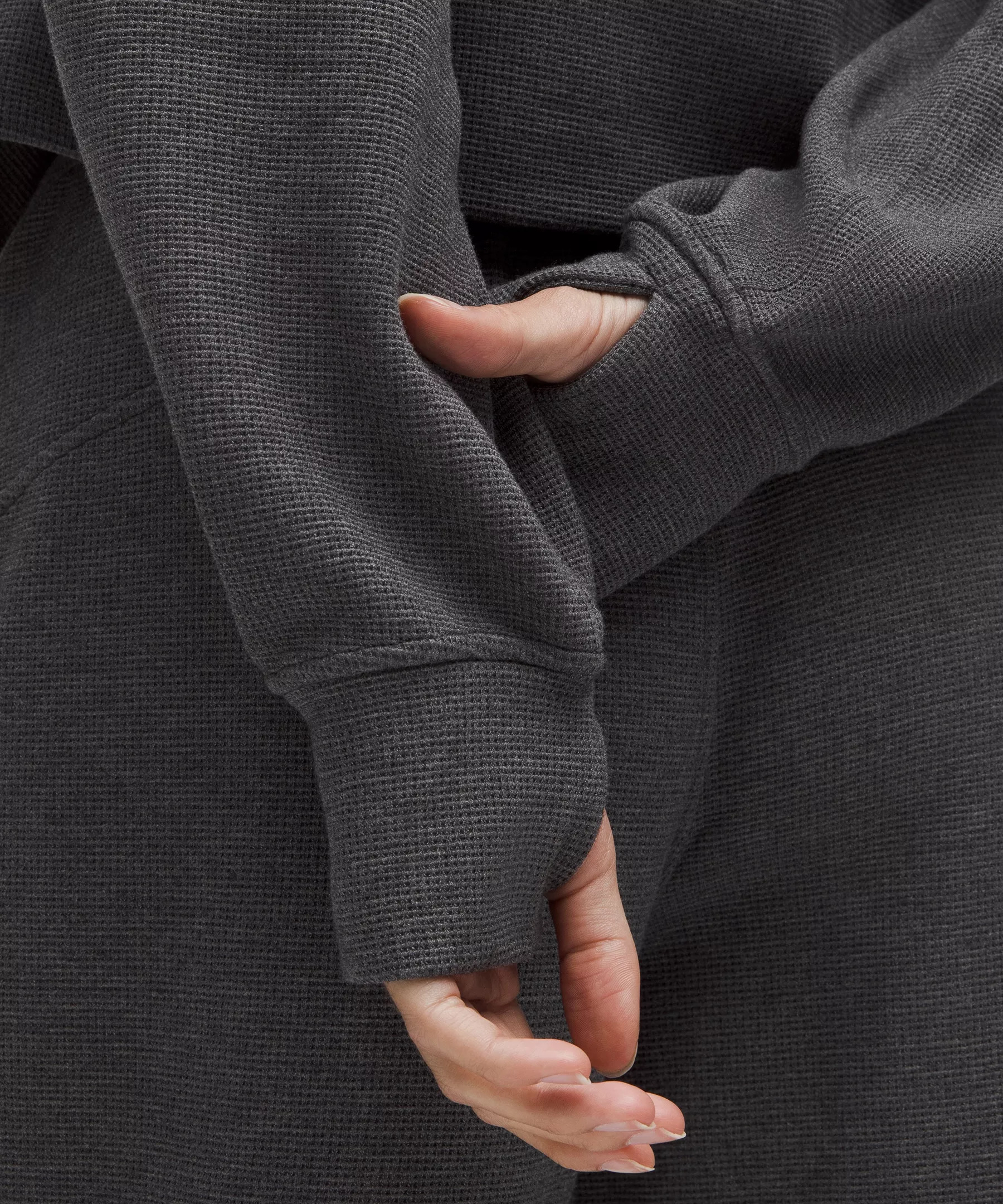 Scuba Oversized Full-Zip Hoodie *Waffle - 5