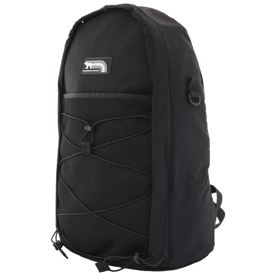 Maison Kitsune Black Flash Fox Nylon Backpack - 3