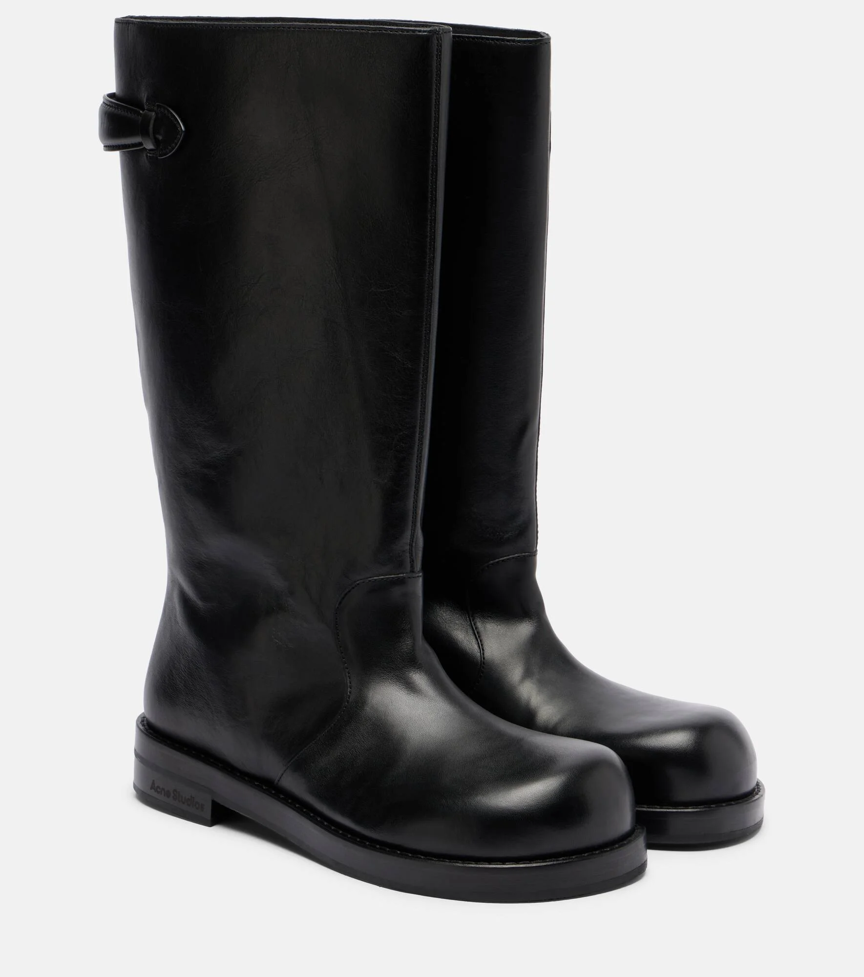 Mid-calf leather boots - 1