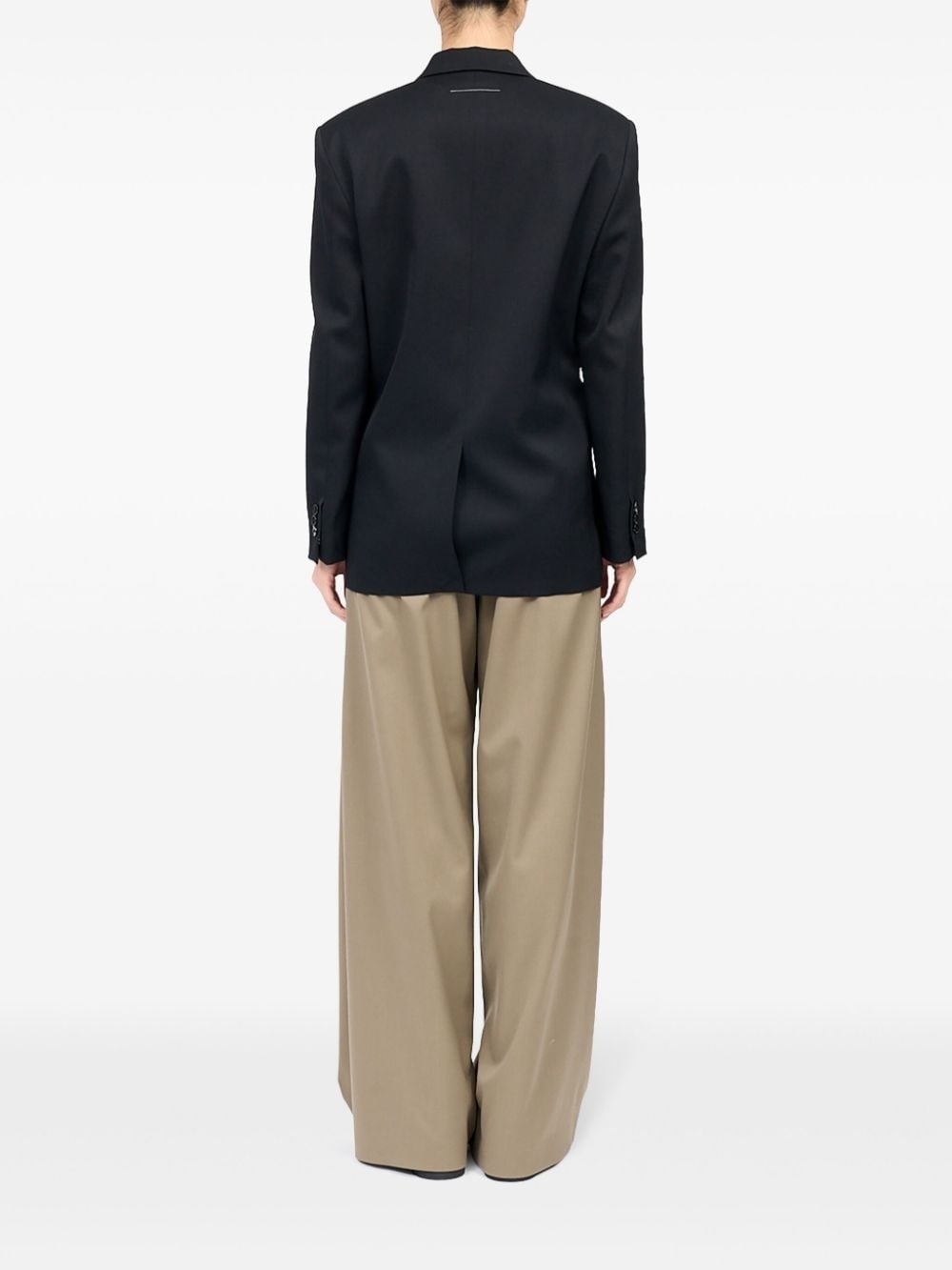 notched-lapel blazer - 4