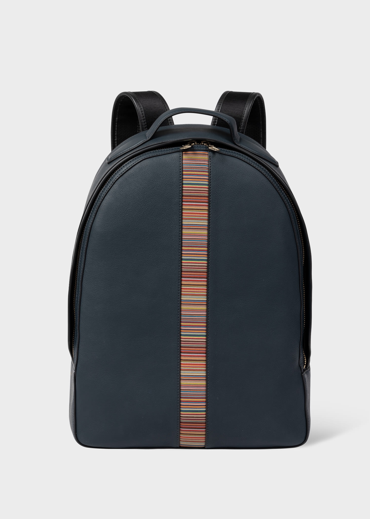 Leather 'Signature Stripe' Backpack - 1
