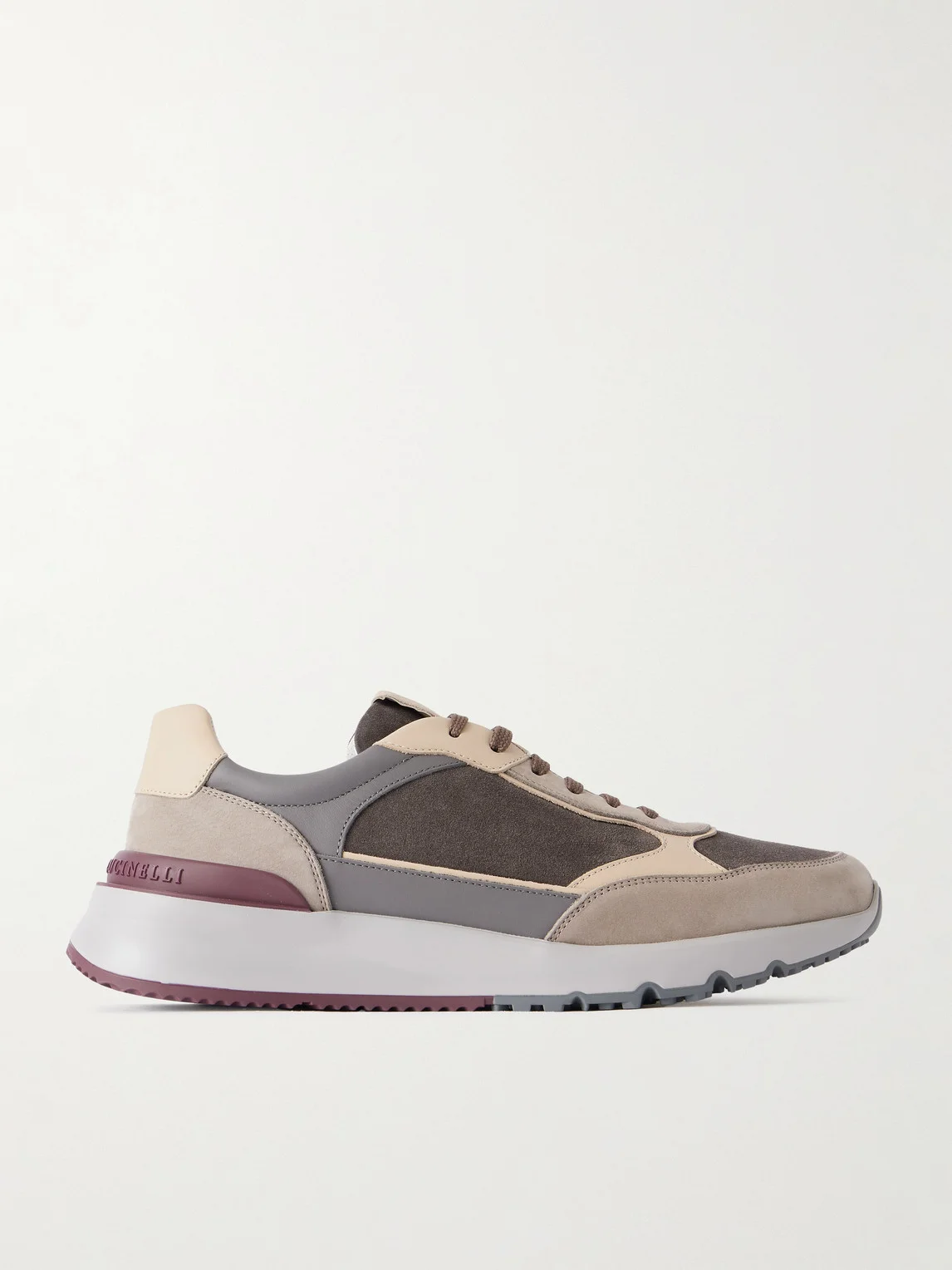 Leather and Suede Sneakers - 1