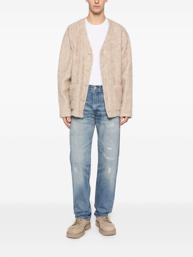 Levi's distressed belt-loop jeans outlook