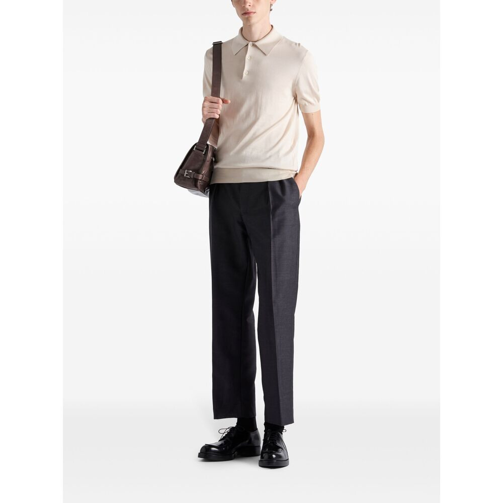Prada Neutrals Polo Shirts Men - 5
