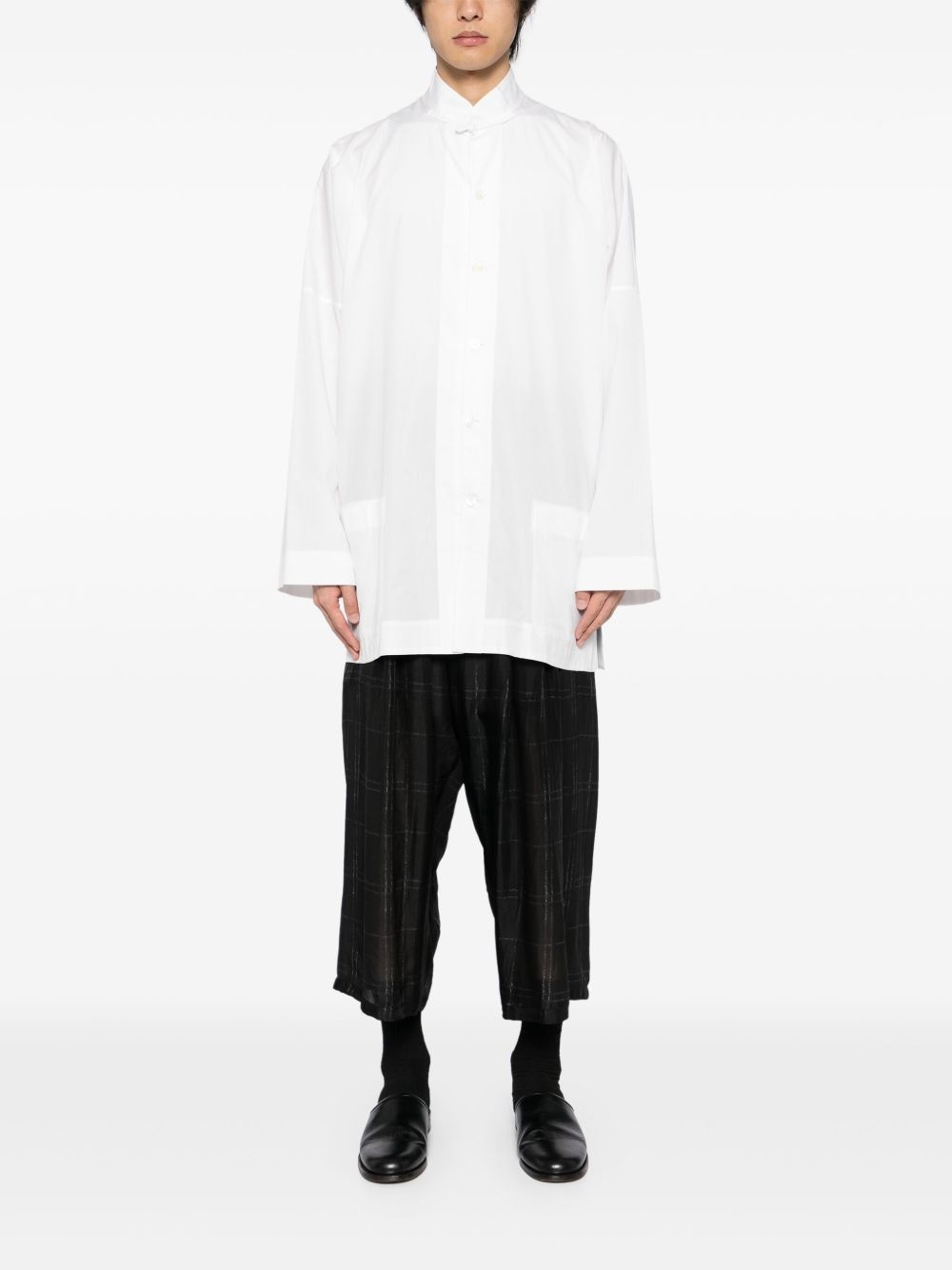 pleated plaid trousers - 2