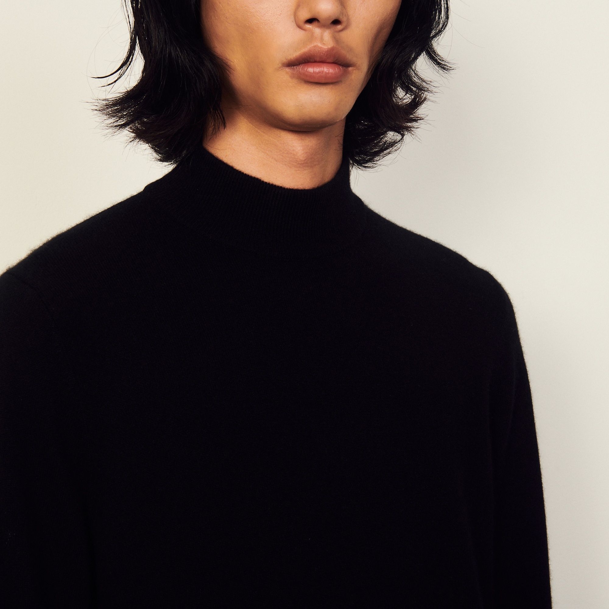 Cashmere funnel neck sweater - 5