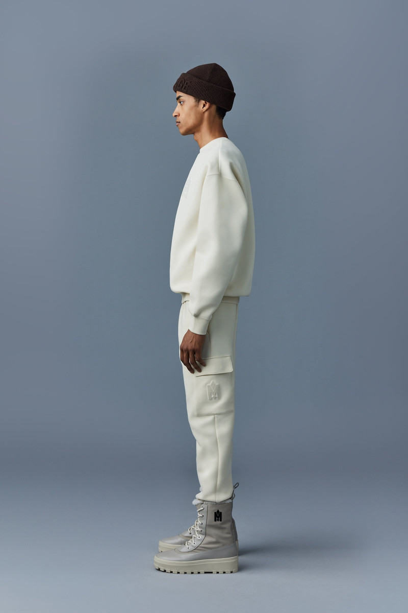 MAX-VT Double face jersey sweatshirt with embroidered logo 3