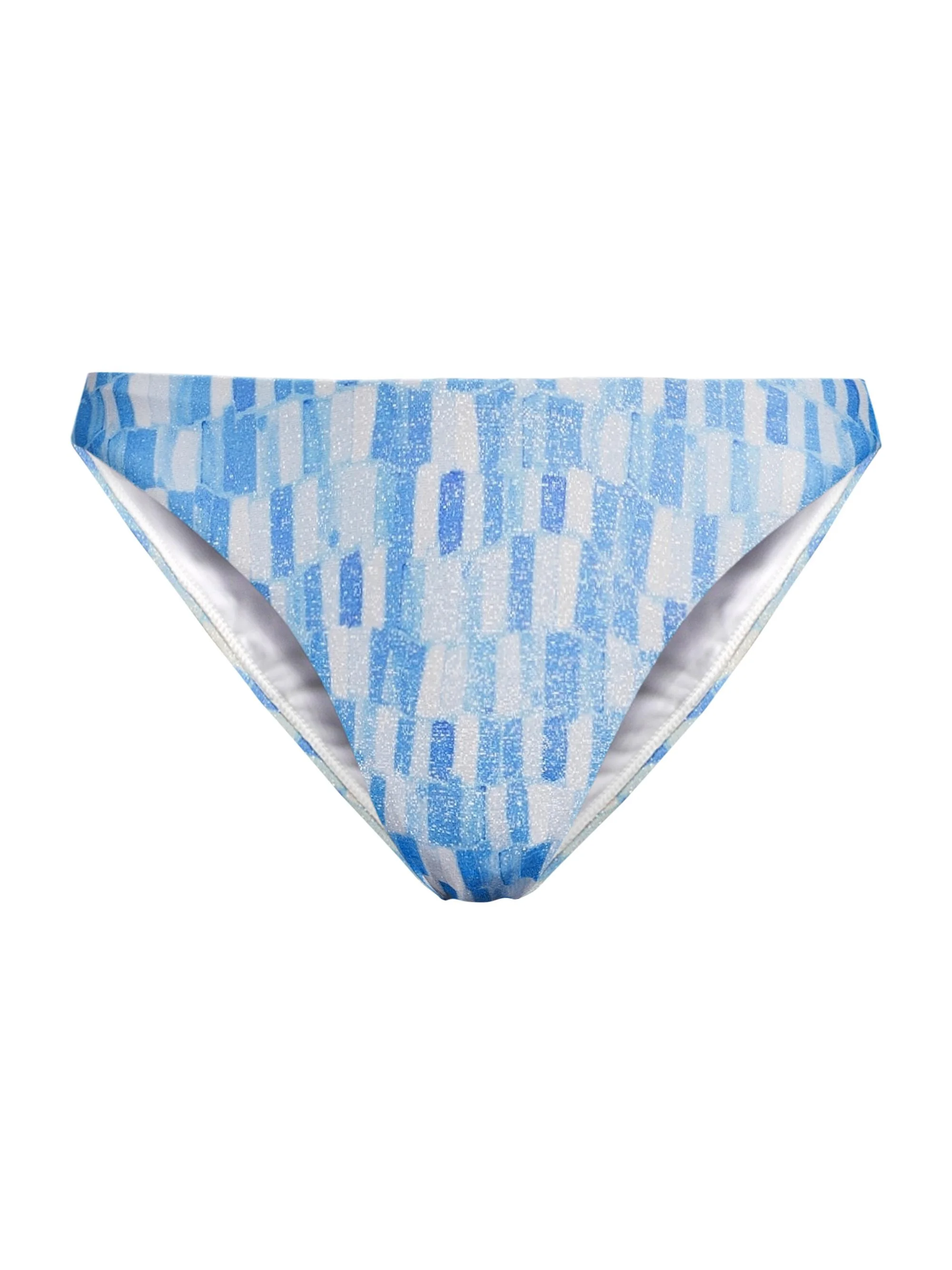 Women's Margot Sunset Tile Printed Bikini Bottom - Light Blue Multi - 1