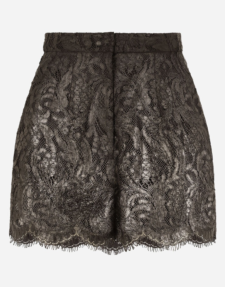 Laminated lace shorts - 3