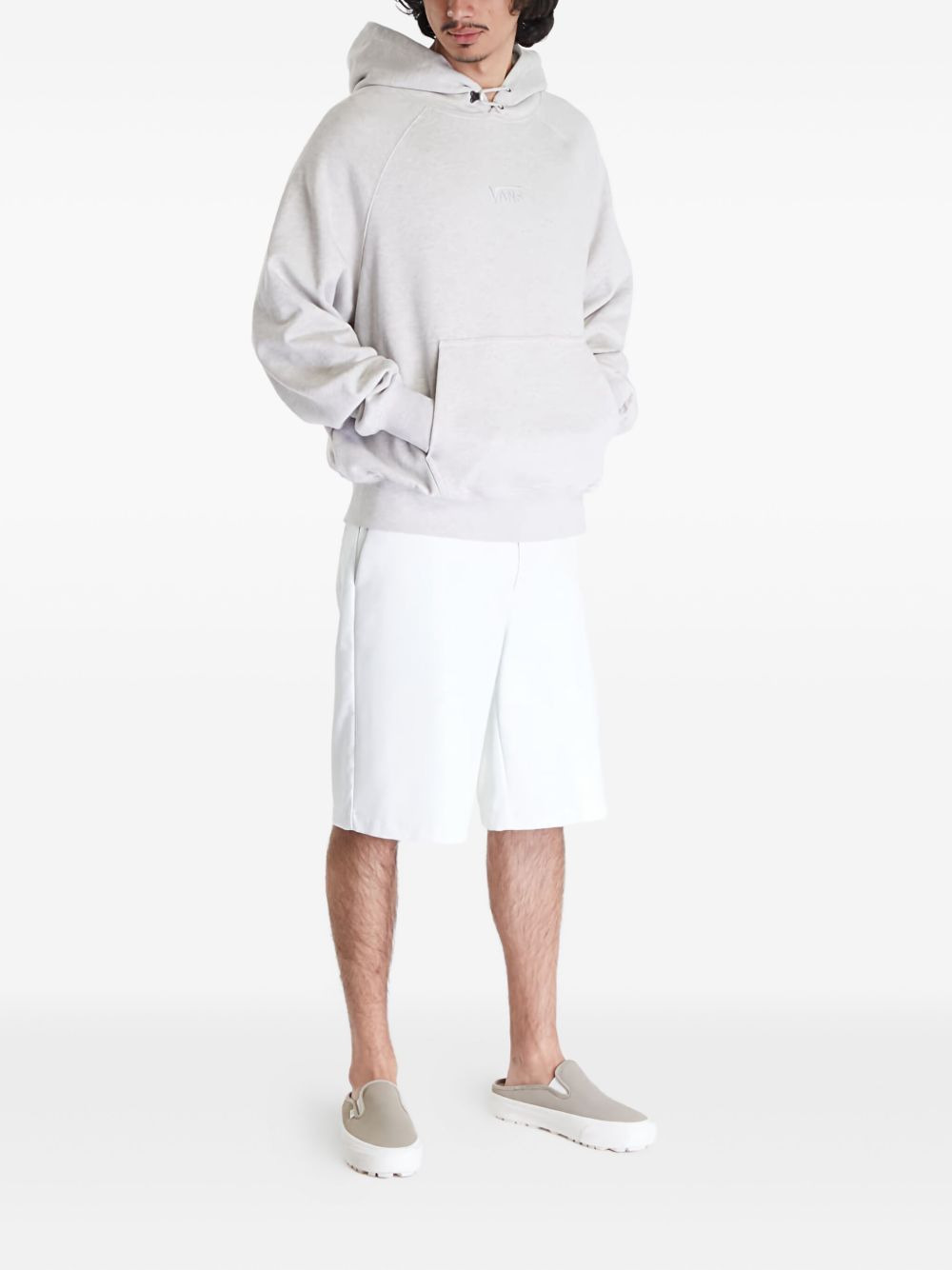 embroidered-logo hoodie - 2