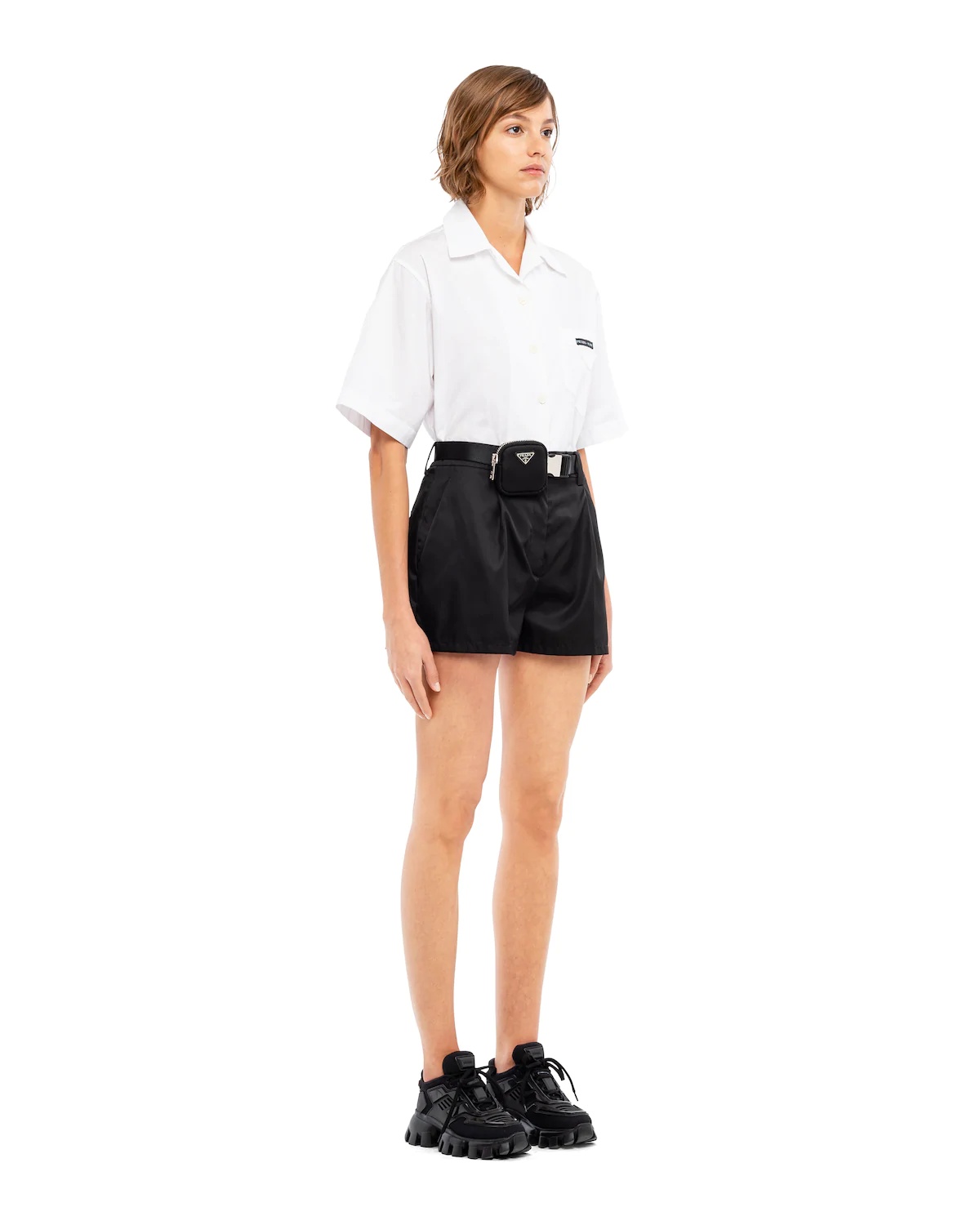 Re-Nylon gabardine shorts - 3