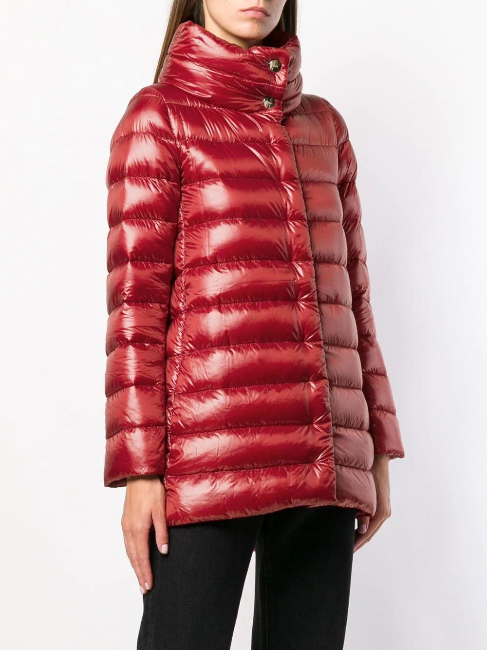 straight-fit padded coat - 3