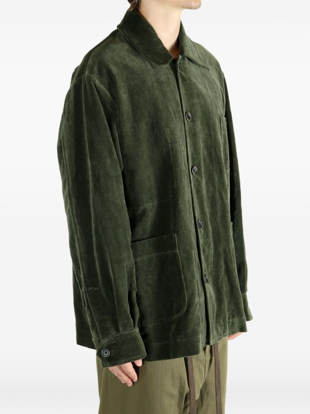 Jinn patch-pocket shirt jacket - 4