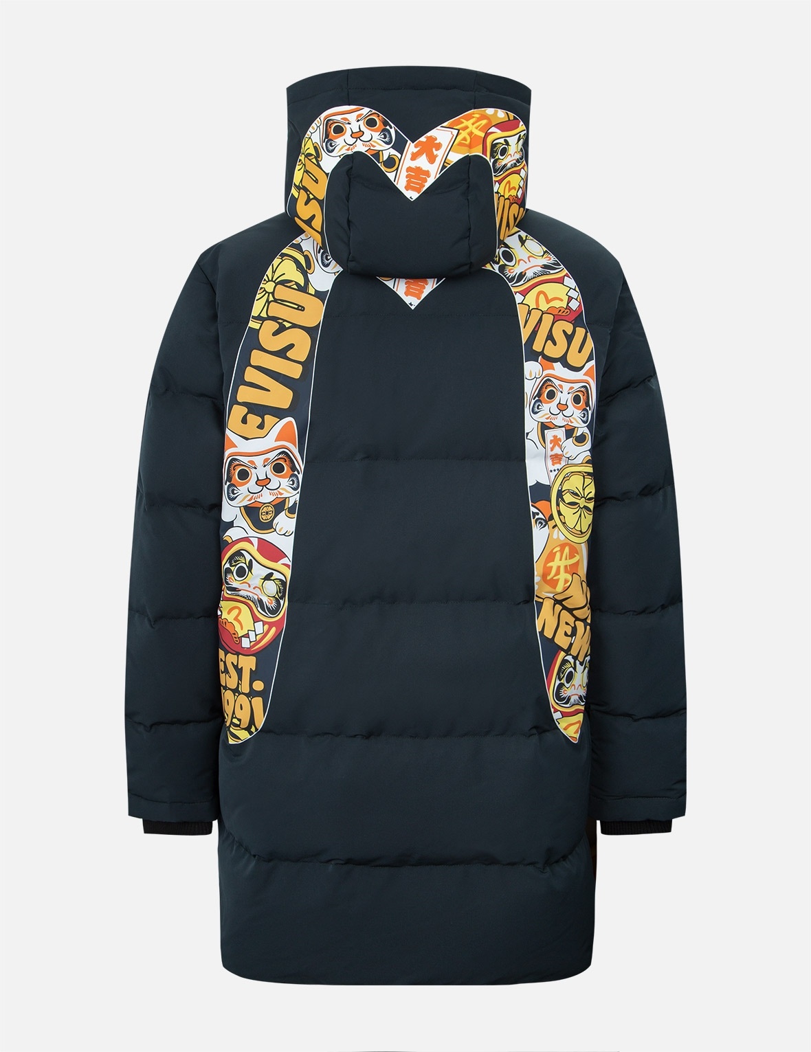 EVISU SQUAD DAICOCK PRINT DOWN COAT - 2