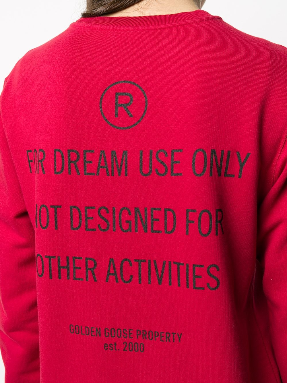 slogan-print cotton sweatshirt - 5