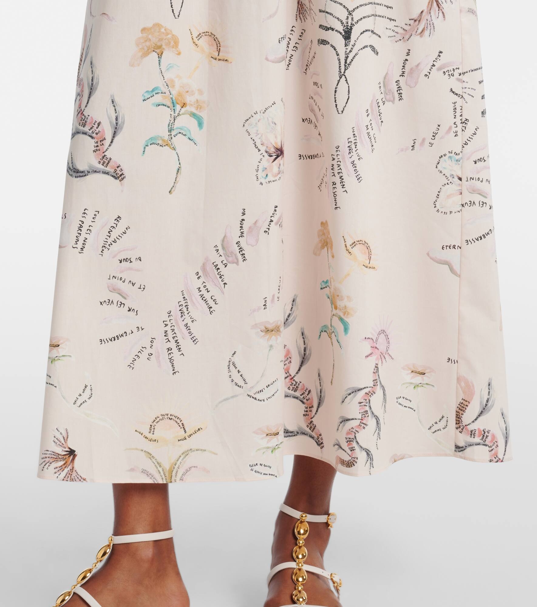 Fie printed cotton-blend midi dress - 5