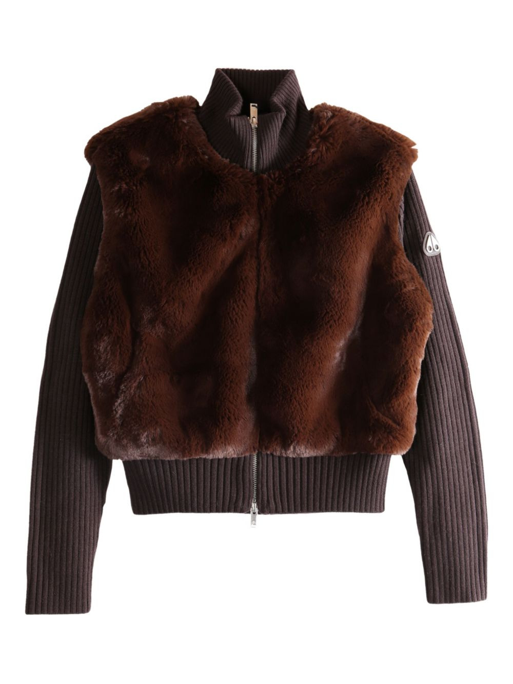fur zip knitwear - 1