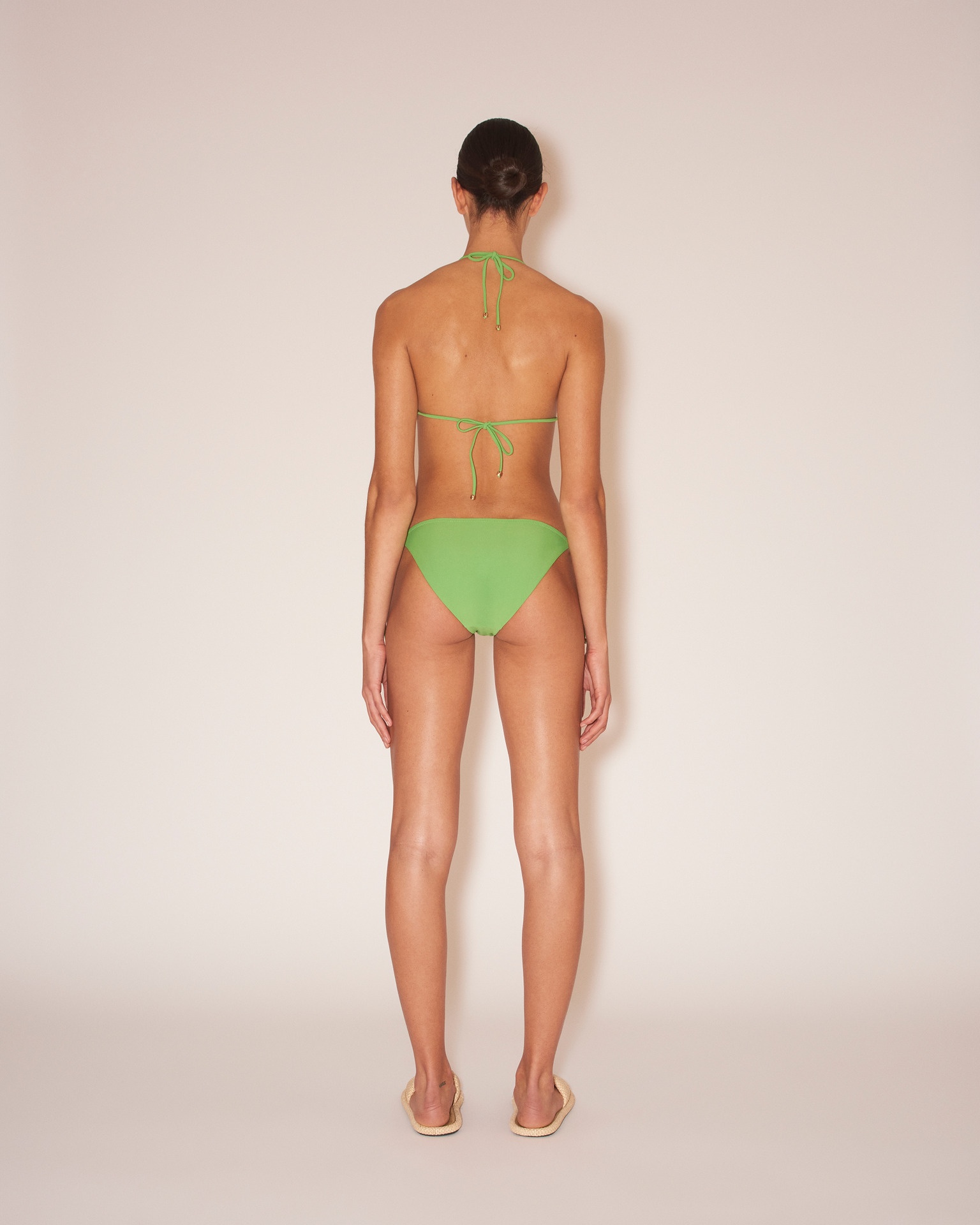 CAIA - Matte stretch bikini top - Green - 5