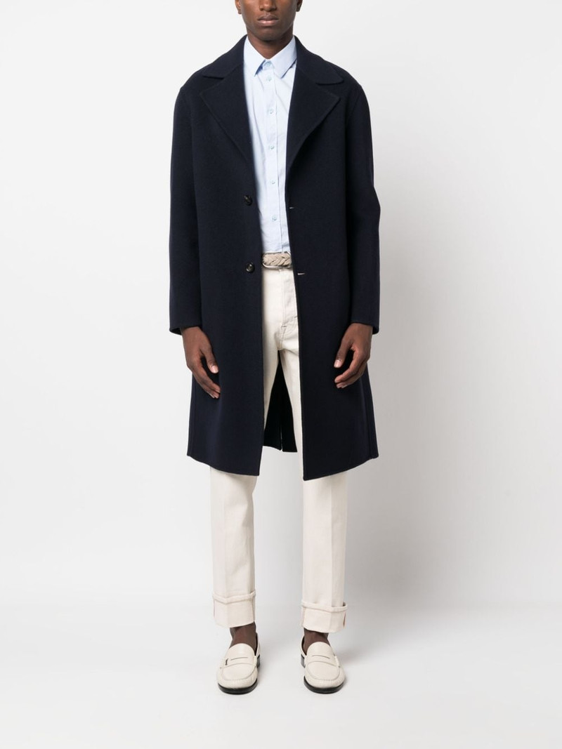 LARDINI single-breasted wool-blend coat outlook