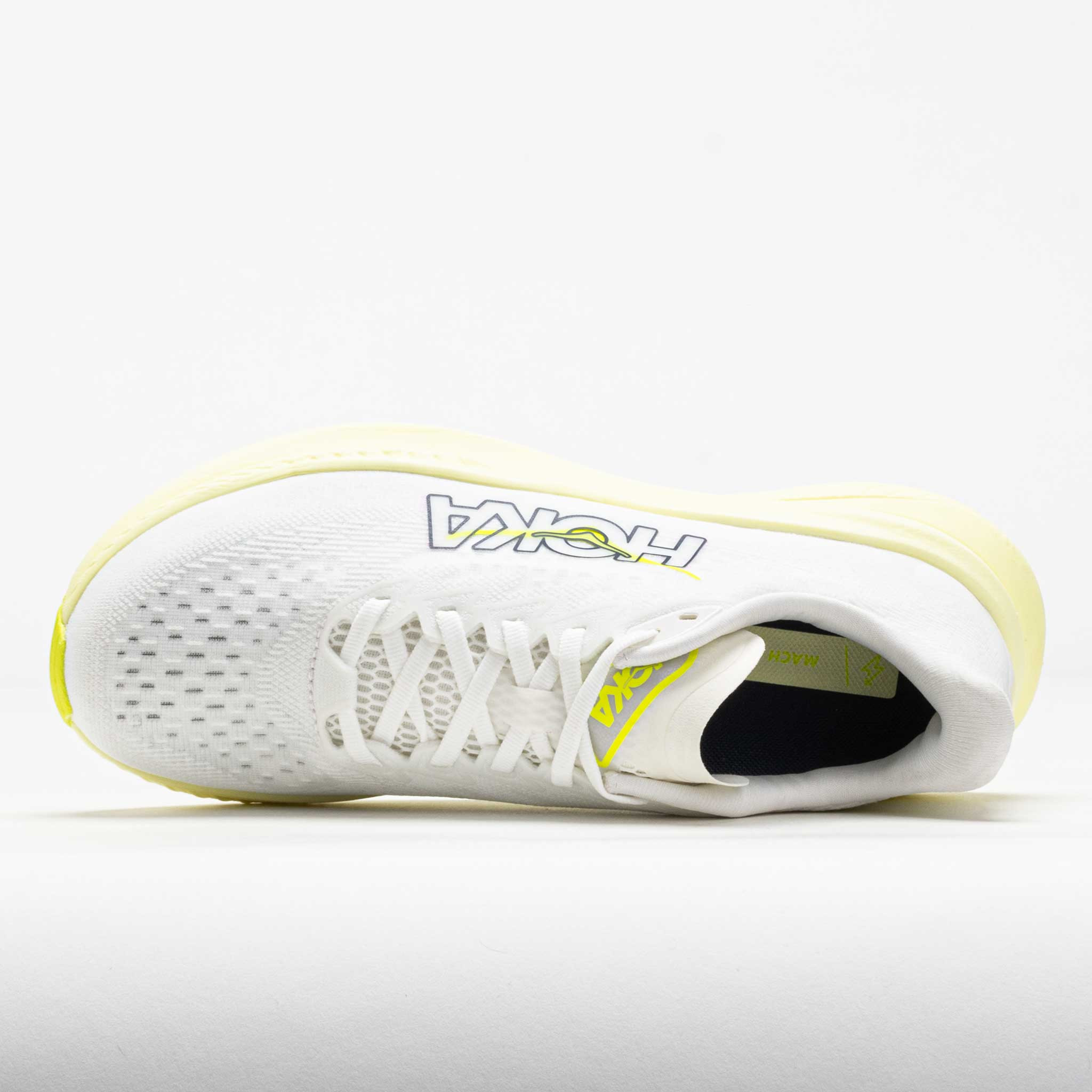 HOKA Mach 6 Women's White/Neon HOKA Citrus - 3