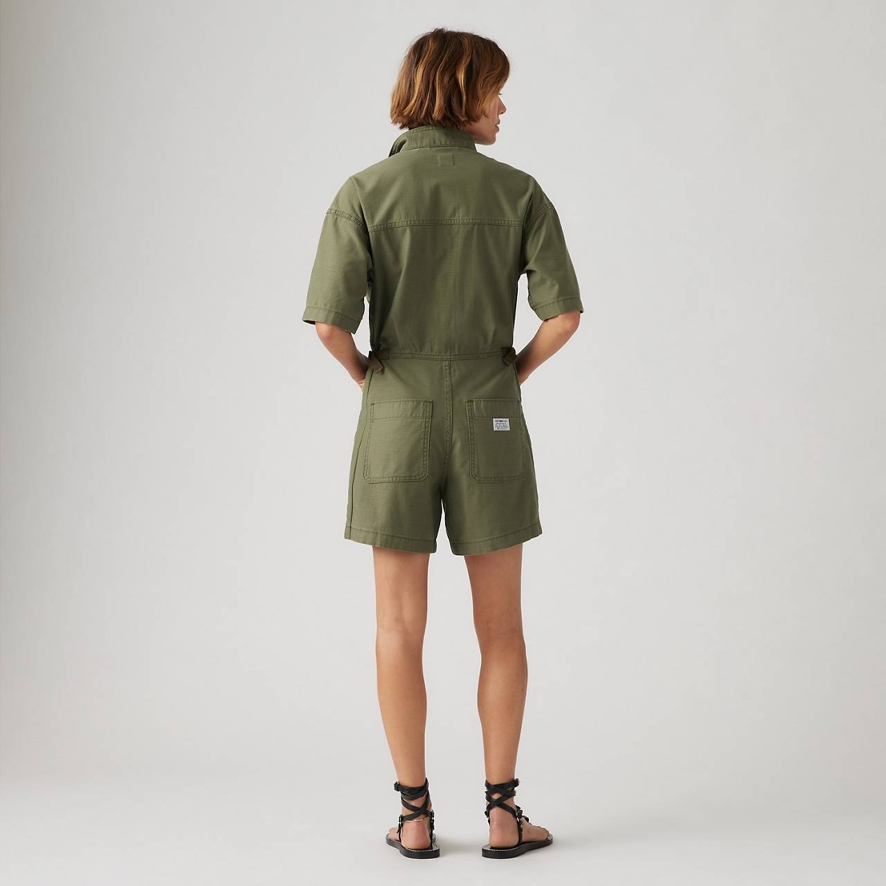 SHORT SLEEVE SURPLUS ROMPER - 5