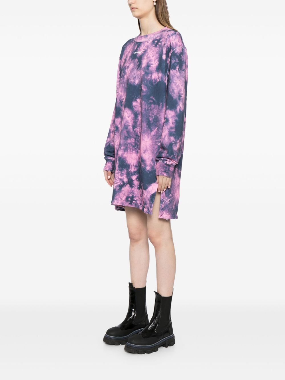 Arrows tie-dye sweatshirt dress - 3