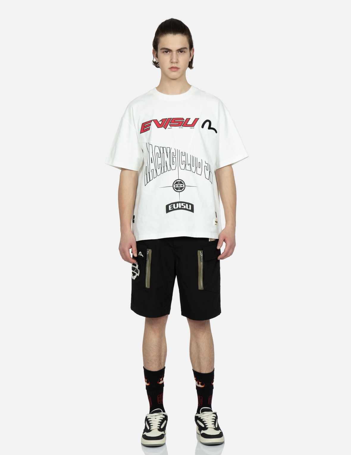 DAICOCK PRINT CARGO SHORTS - 6