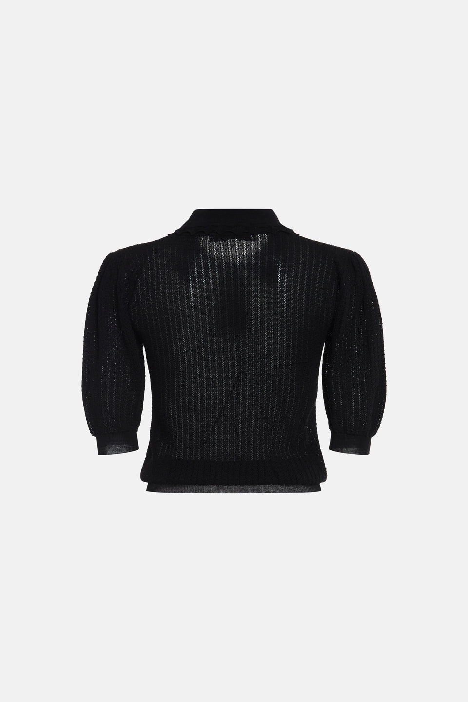 WOOL LACE KNIT JUMPER WITH EMBROIDERY - 2