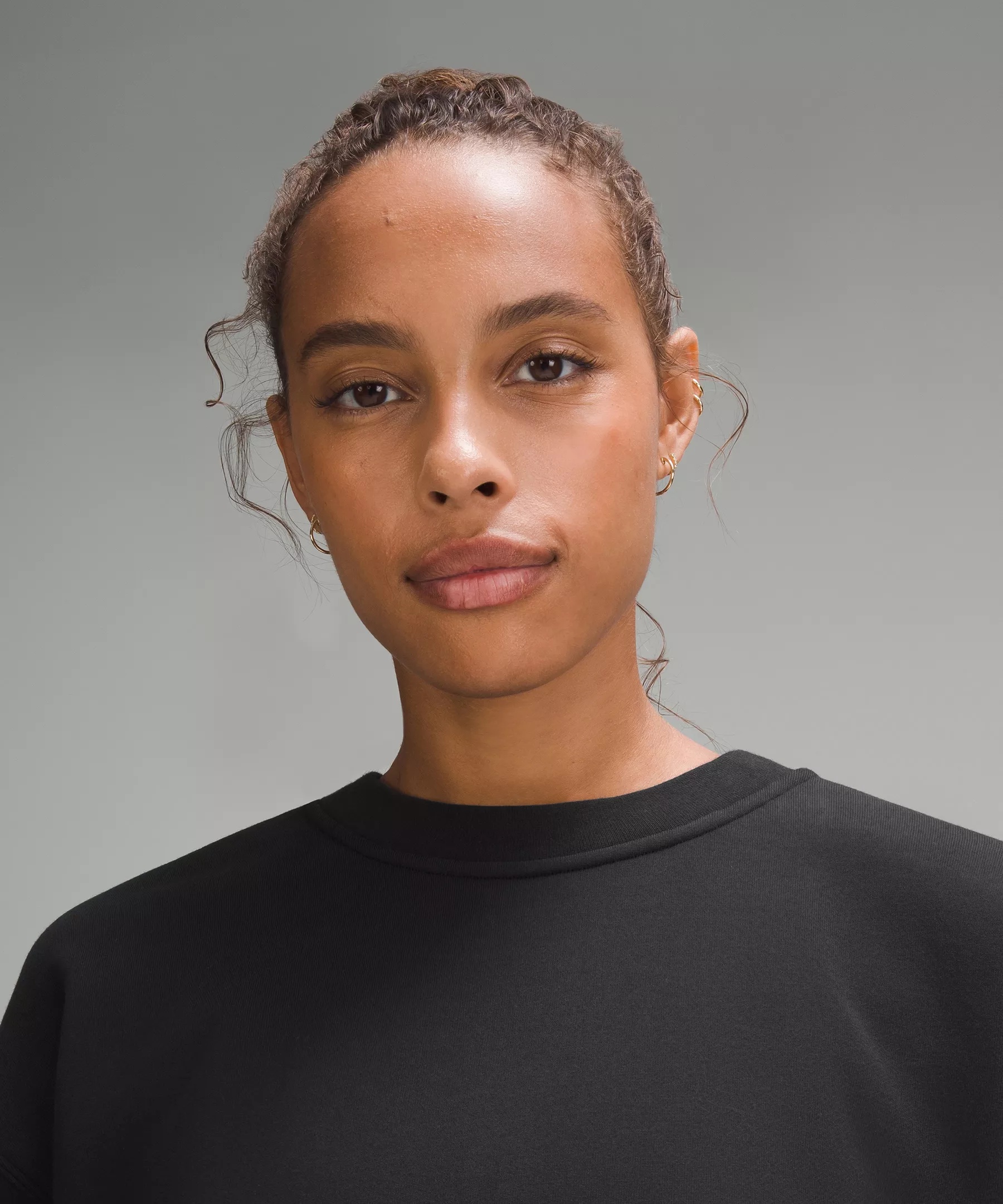 Perfectly Oversized Cropped Crew *French Terry - 4