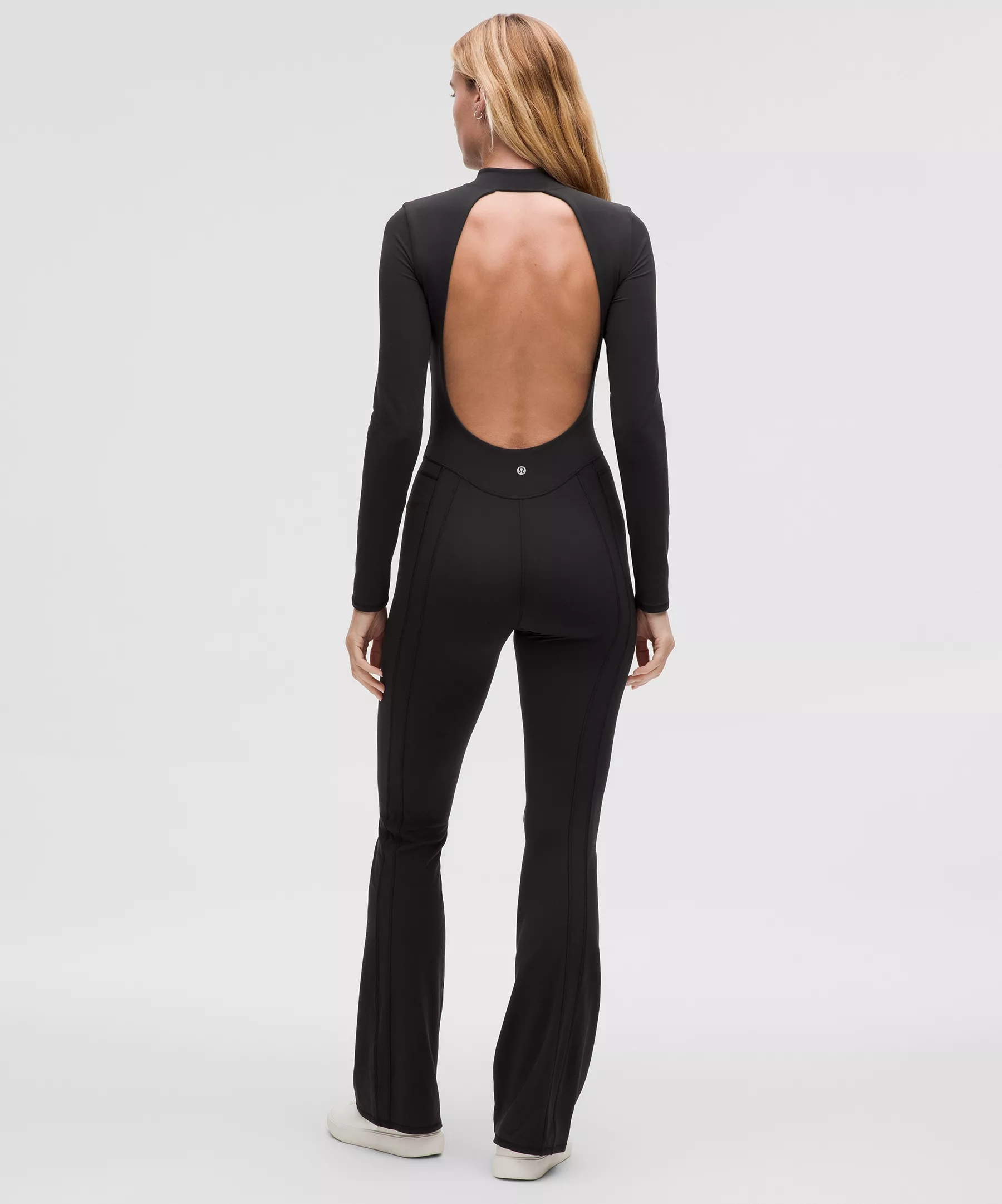 Define Mockneck Open-Back Onesie 32.5" - 2