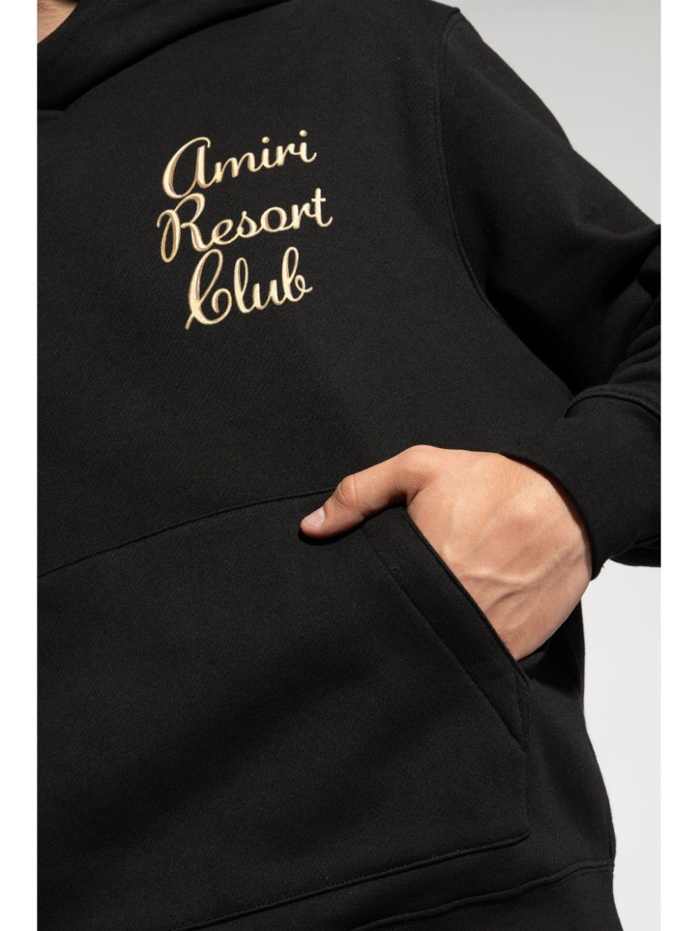 embroidered-logo hoodie - 5