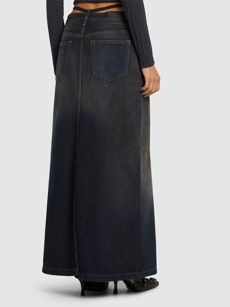 Talia denim long skirt - 3