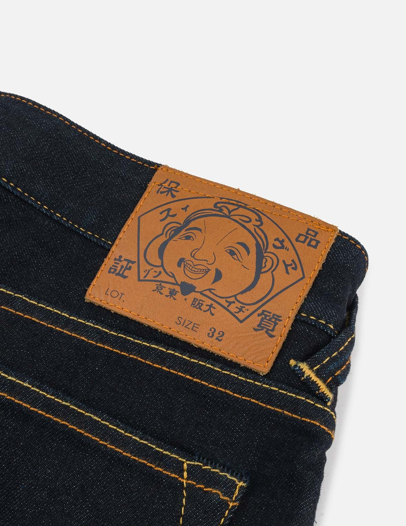 Seagull with Kamon Print Pockets Carrot Fit Jeans #2017 9