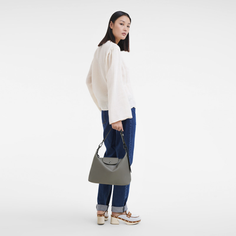 Longchamp Le Pliage Xtra M Hobo bag Turtledove - Leather outlook