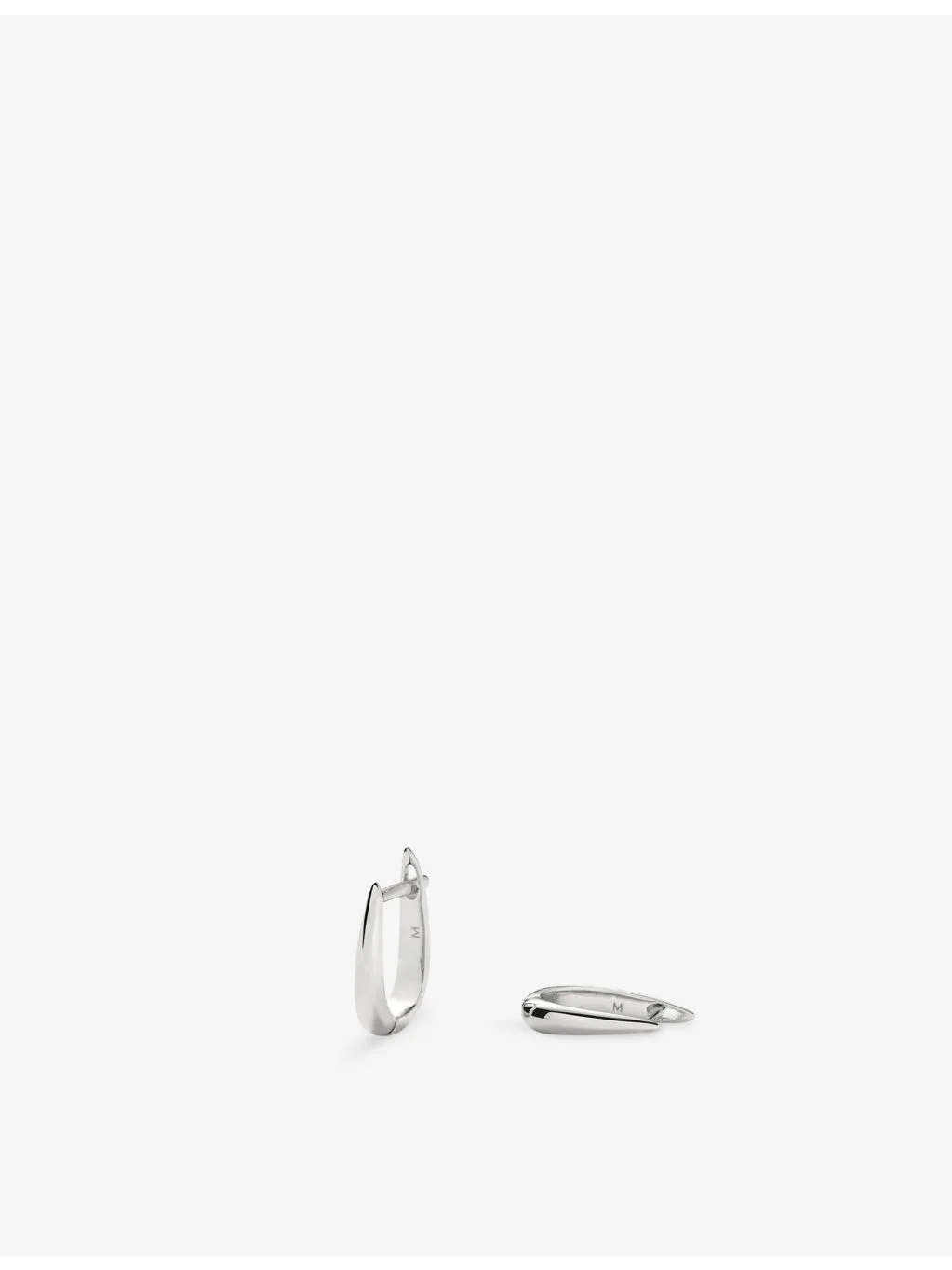 Claw Silver-Plated Brass Huggies Earrings - 1