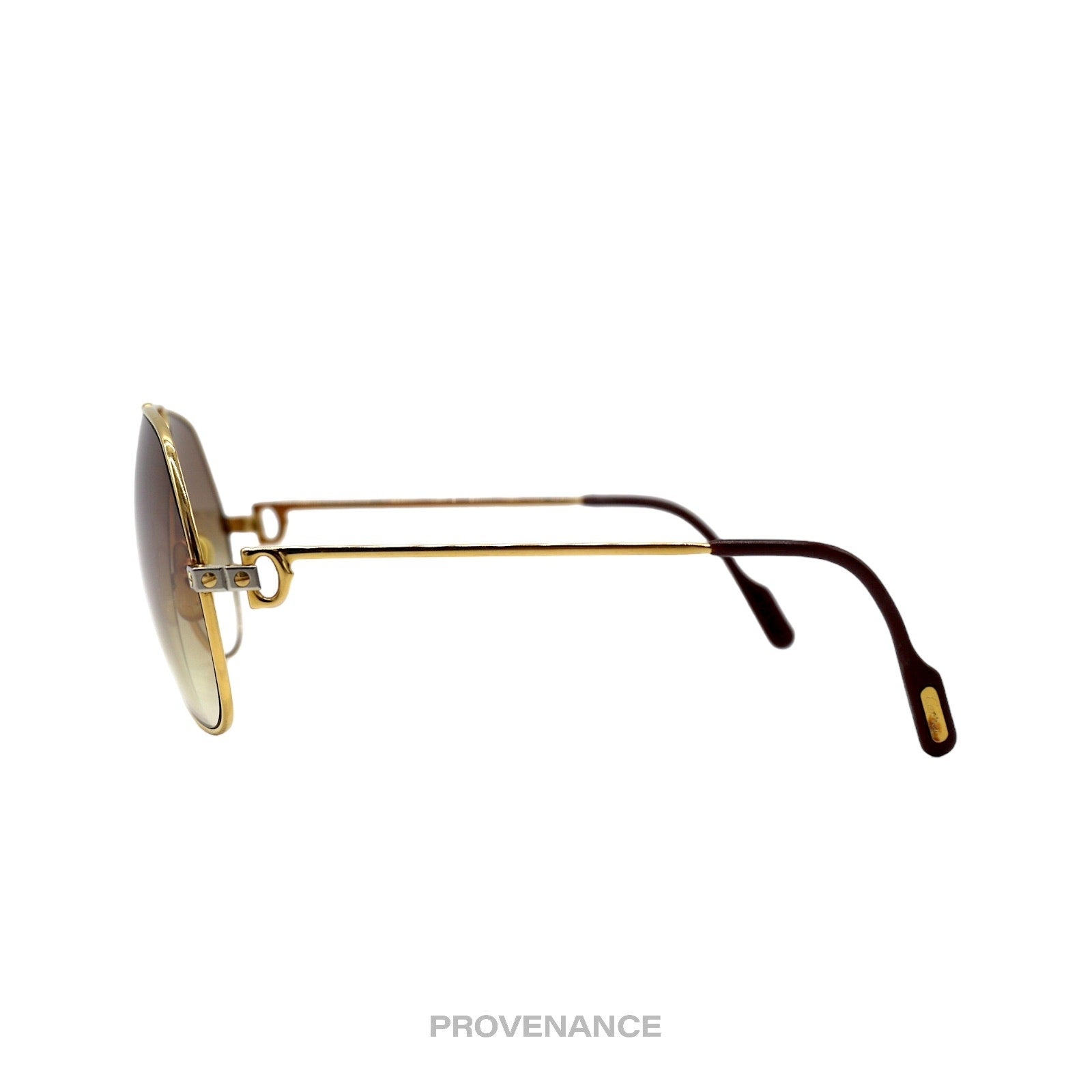 Cartier Vendome Santos Vintage Sunglasses - Gold Brown - 4