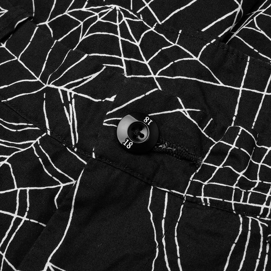 SPIDERWEB SHORT PANTS - BLACK - 4