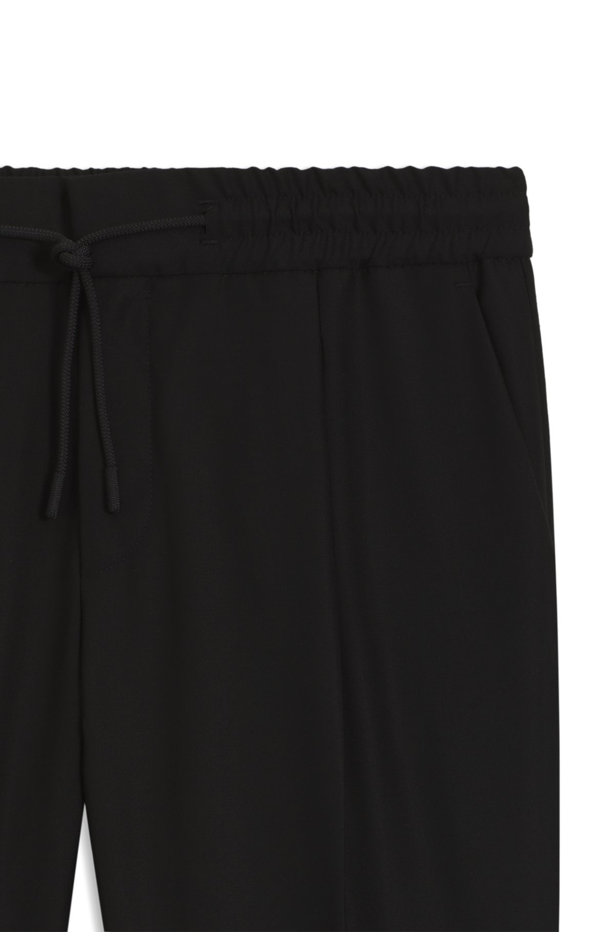 SLIM-FIT PANTS IN WOOL-BLEND TWILL WITH STRETCH - 6