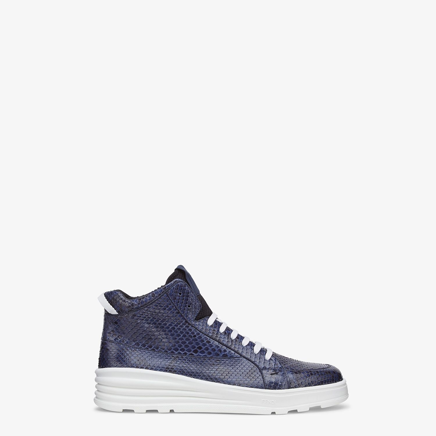 Blue python high-tops - 1