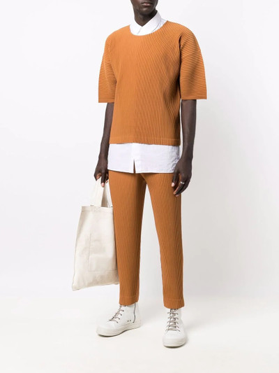 ISSEY MIYAKE plissé short-sleeve T-shirt outlook