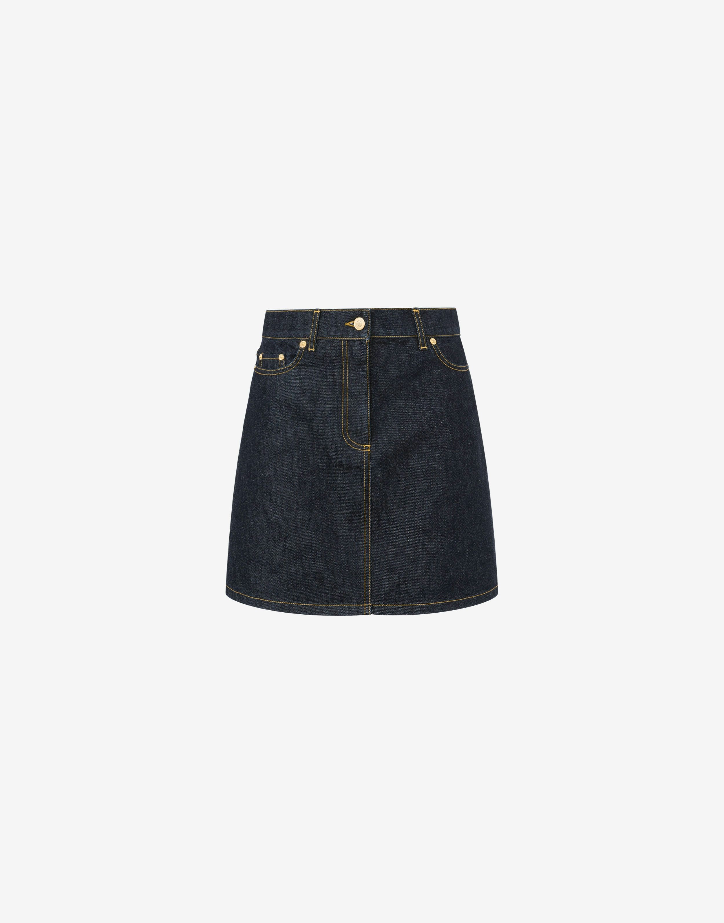 LUNAR NEW YEAR DENIM MINISKIRT - 1