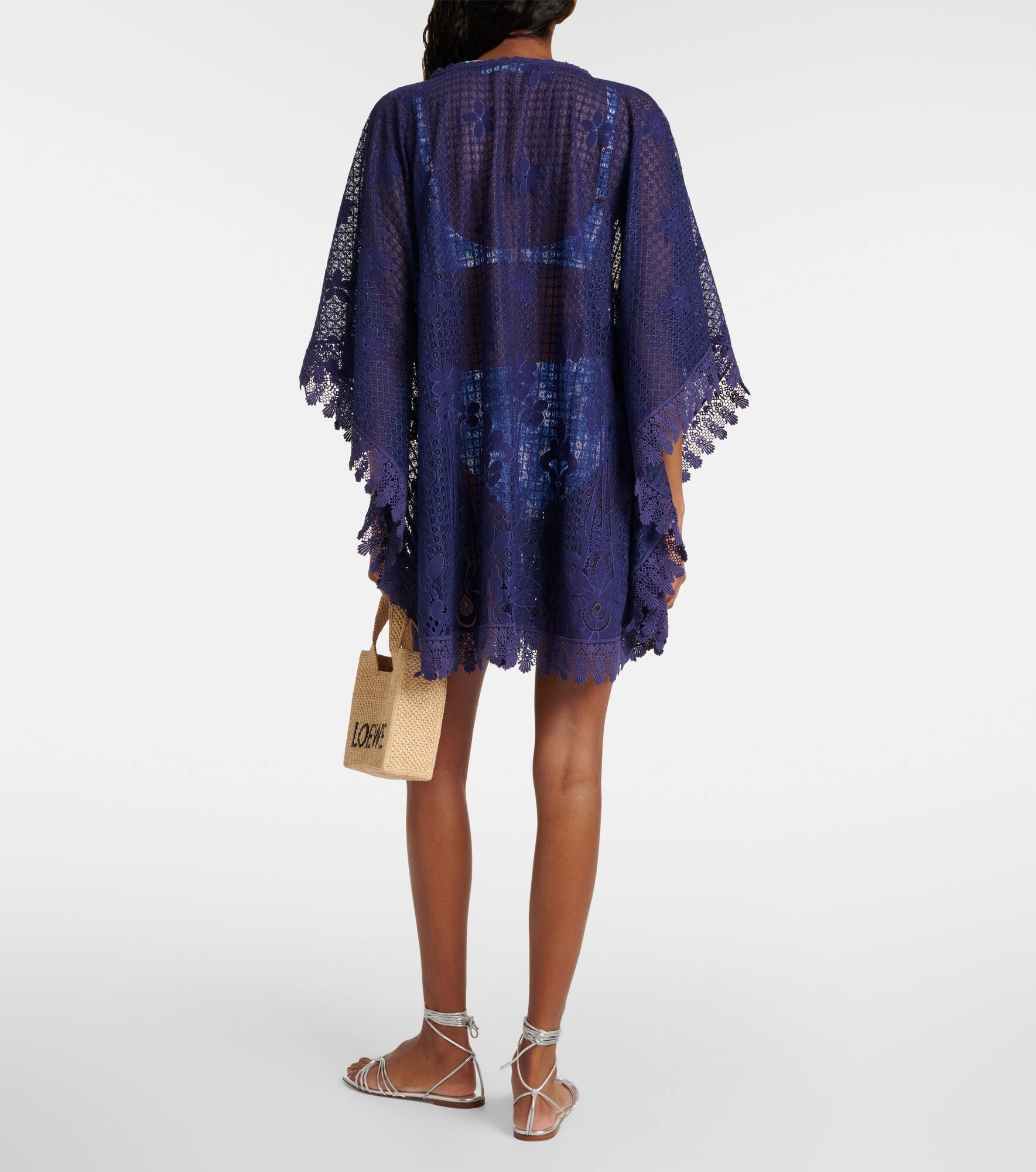 Cindy embroidered cotton-blend kaftan - 3