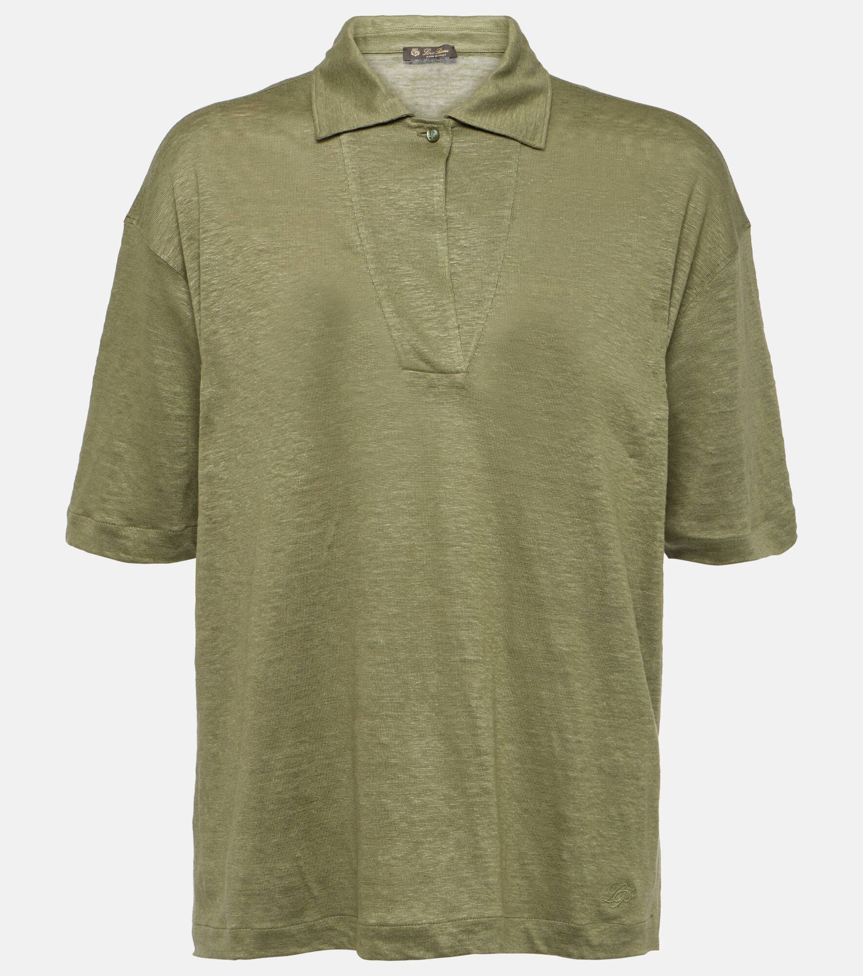 Linen polo top - 1