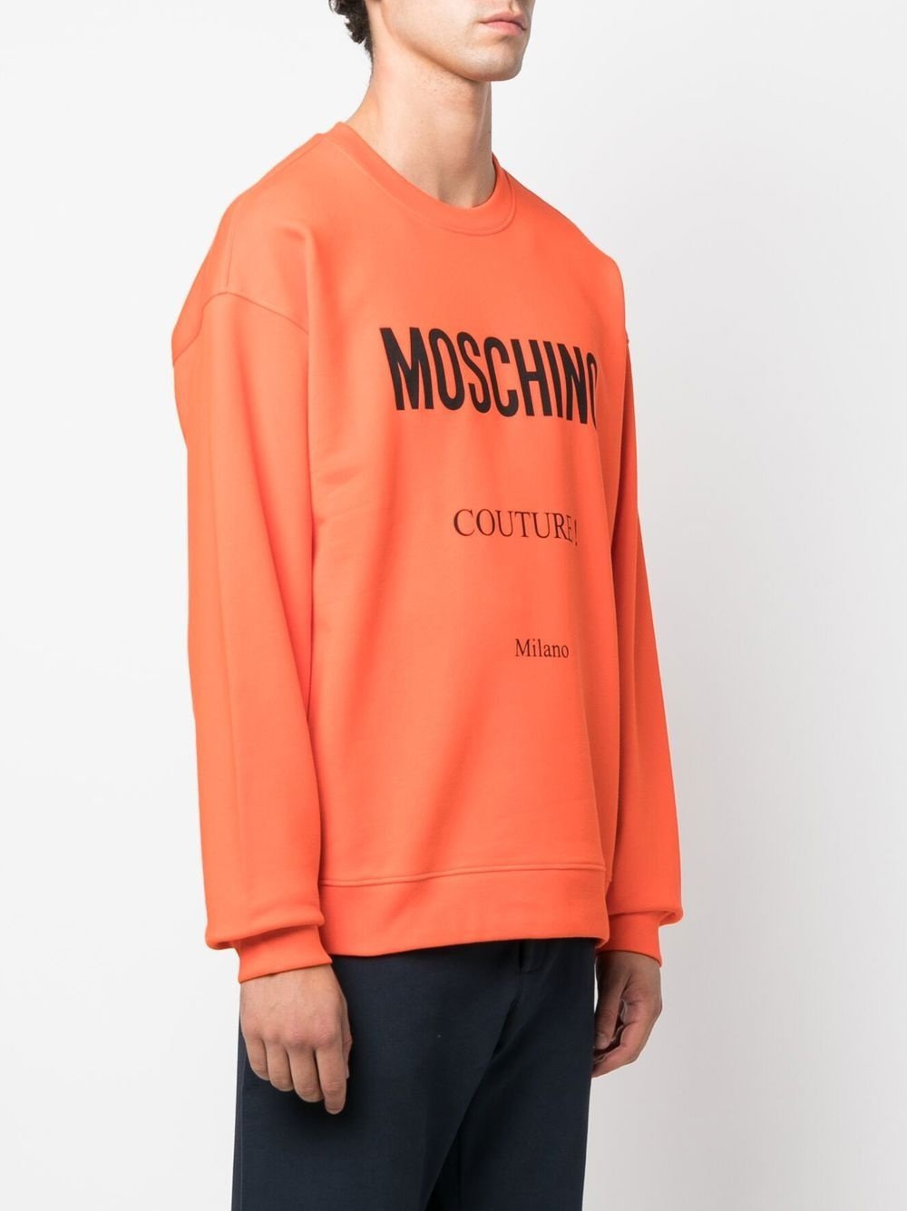 logo-print cotton sweatshirt - 3