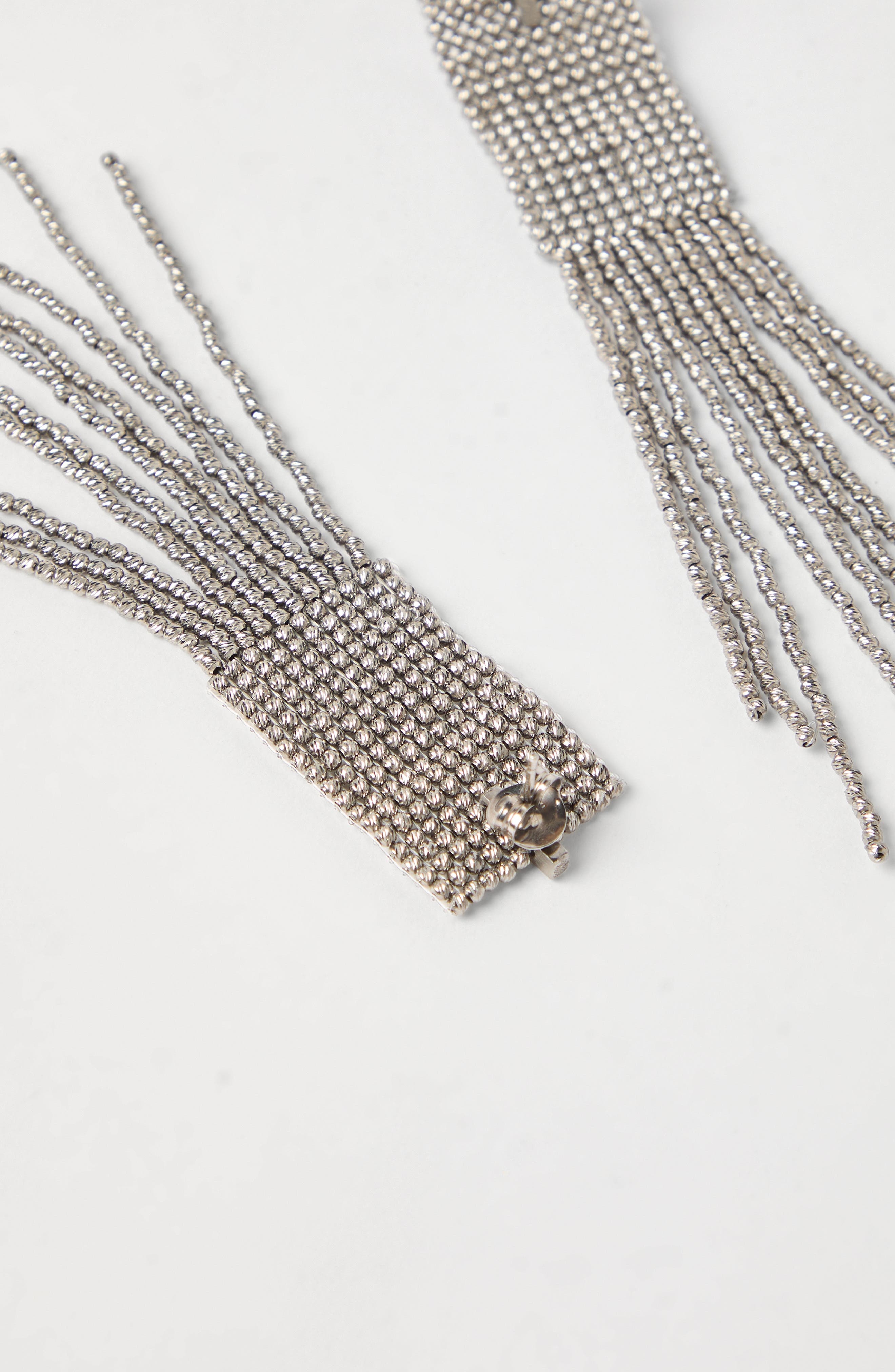 Brunello Cucinelli Frayed earrings in Silver at Nordstrom - 3