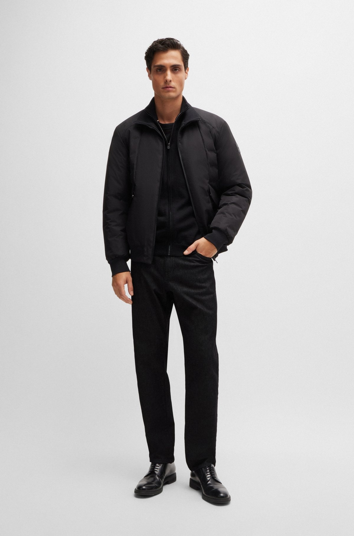 MAINE REGULAR-FIT JEANS IN BLACK STRETCH DENIM - 3