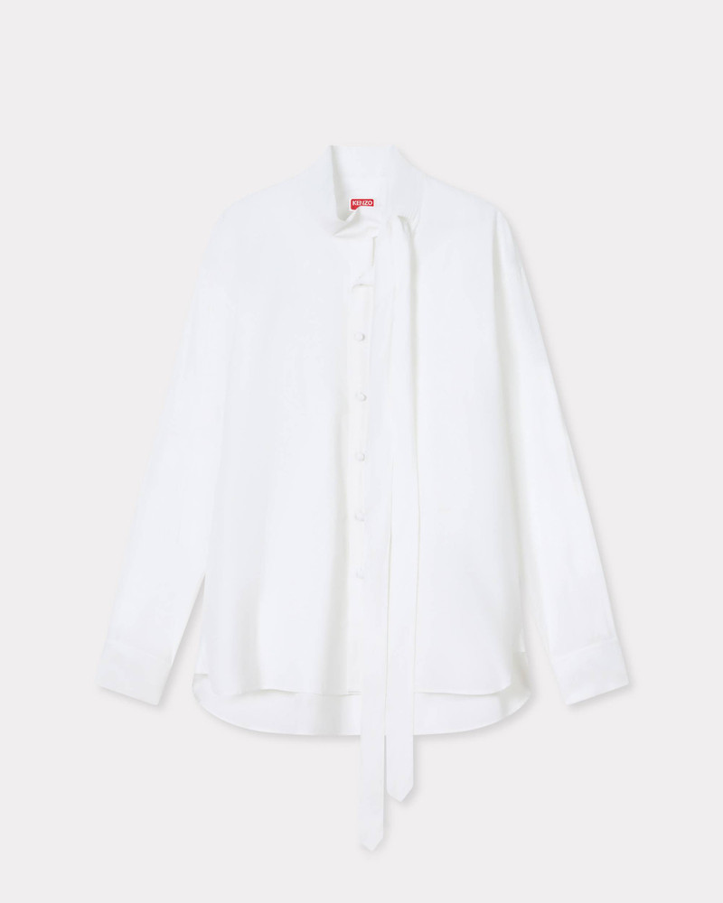 KENZO Bow collar shirt in cotton outlook