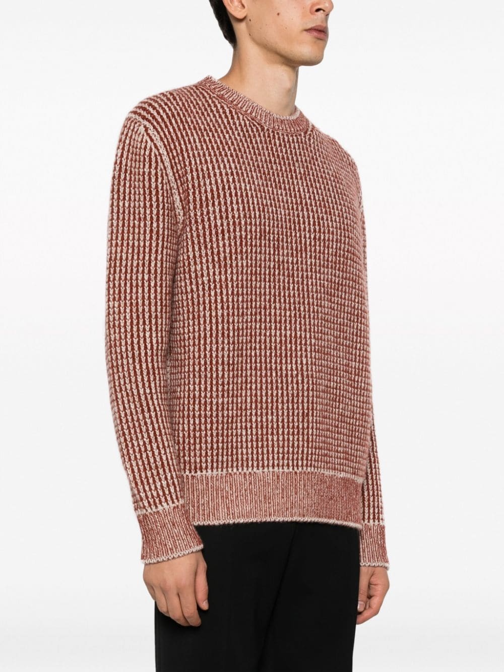 jacquard-knit cashmere jumper - 3