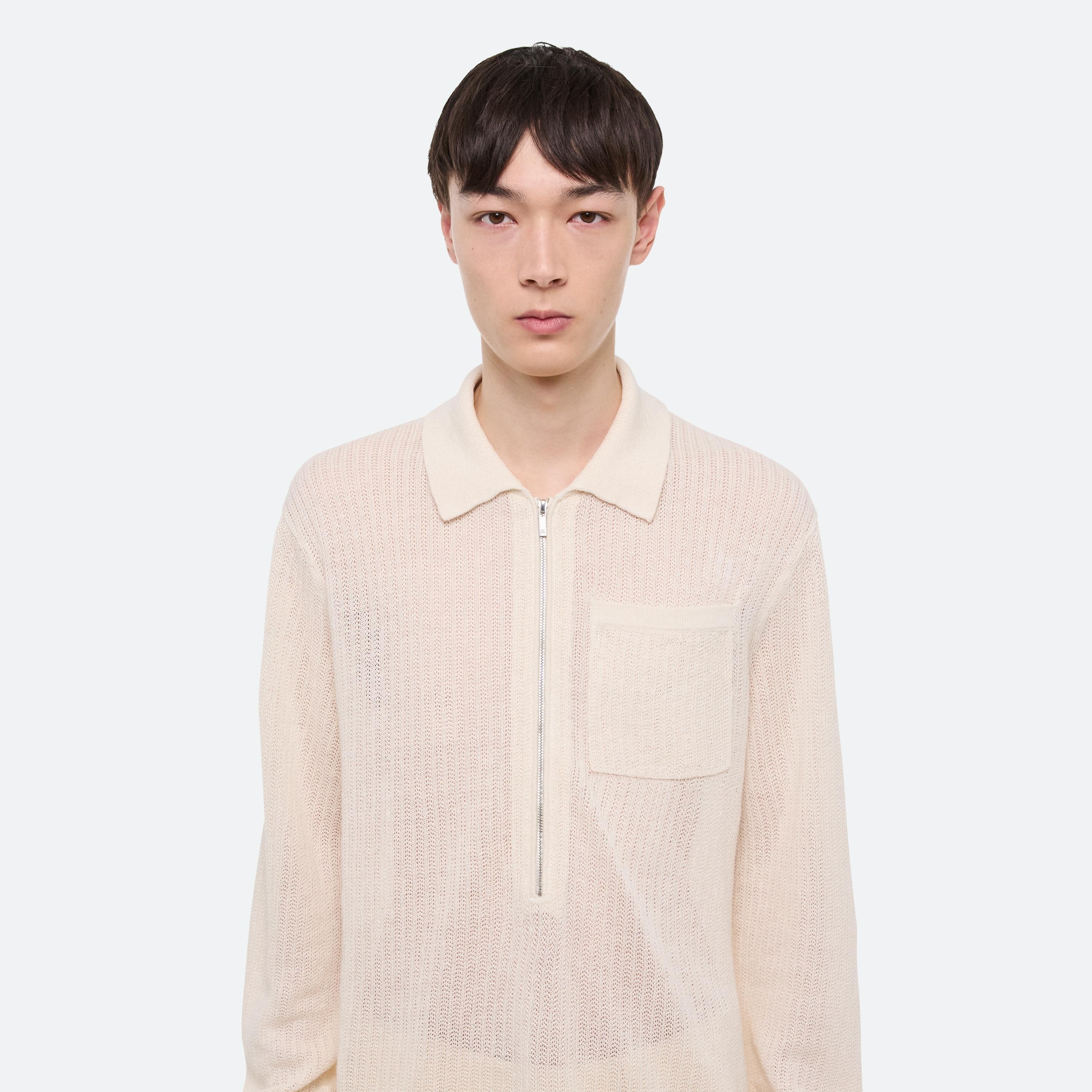 LONGSLEEVE ZIP POLO - 6